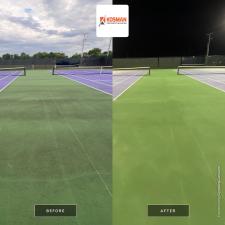 Tennis Court Cleaning 1